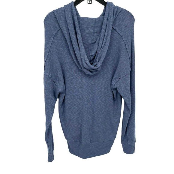 Gibson Look In Denim Raglan Hoodie Size Small - Picture 3 of 8